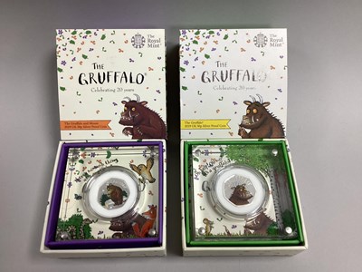 Lot 122 - Two 2019 Royal Mint Silver Proof Gruffalo 50p...