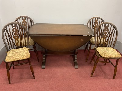 Lot 1518 - Oak Dining Suite Comprising Drop Leaf Table...