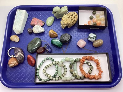 Lot 195 - A Small Collection of Polished Hardstones,...