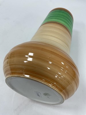Lot 1029 - A Shelley Pottery Vase, of ribbed ovoid form...