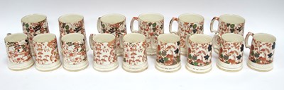 Lot 1145 - Royal Cauldon Imari Style Tankards, eight...