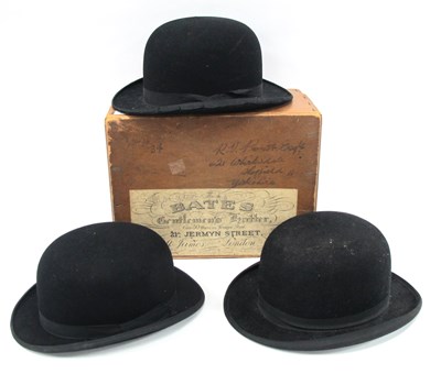 Lot 1328 - Gents Black Bowler Hat 'Gerrard', retailed by...