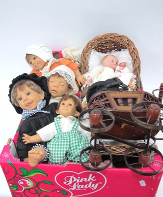 Lot 1338 - Danton Dolls (Seven) Ashton Drake, pottery and...