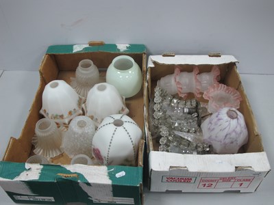 Lot 1076 - Various Mid-Late XX Century Glass Light Shades,...