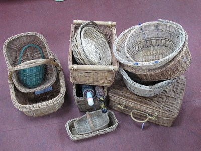 Lot 1416 - A Quantity of Wicker Baskets, and two...