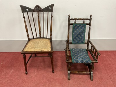 Lot 1509 - XIX Century Childs American Rocker, together...