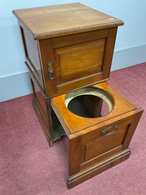 Lot 1537 - Late XIX Century Walnut Patent Bedside...