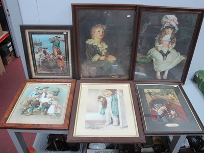 Lot 1043 - Two Pears Prints, together with other framed...