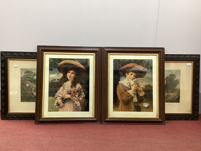 Lot 1425 - After J. W. Gozzard, a pair of prints, Village...