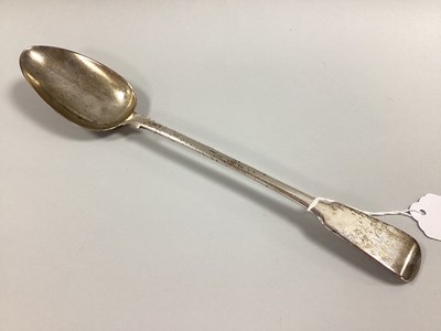 Lot 42 - A Georgian Hallmarked Silver Serving Spoon, RR,...