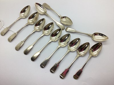 Lot 15 - A Set of Twelve Georgian Hallmarked Silver...