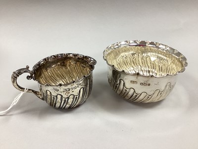 Lot 1 - A Victorian Hallmarked Silver Milk Jug and...