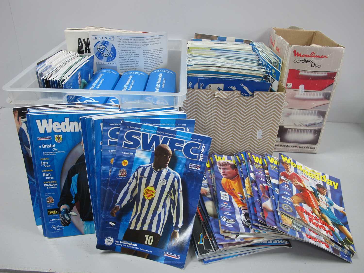 Lot 1031 Sheffield Wednesday Programmes Mainly