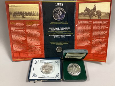 Lot 108 - Three Silver Coins, a 1998 Royal Canadian Mint...