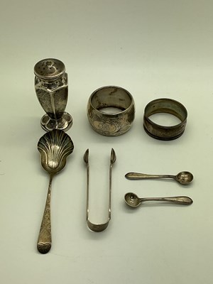 Lot 8 - An Assortment of Hallmarked Silver Items, to...