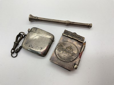 Lot 220 - An Art Deco Hallmarked Silver Vesta Case,...