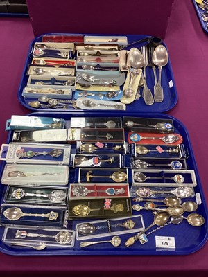 Lot 175 - A Collection of Souvenir Teaspoons, to include...