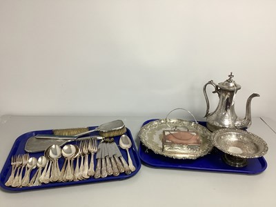 Lot 148 - A Hallmarked Silver Backed Dressing Table Set,...