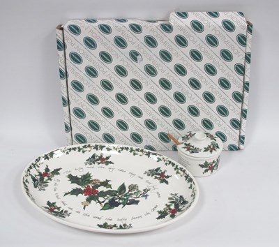 Lot 1177 - Portmeirion 'The Holly and the Ivy' Large Oval...