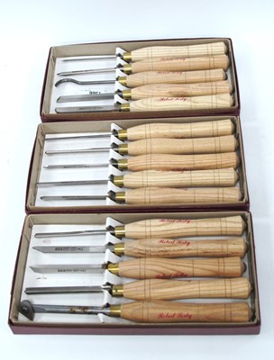 Lot 1366 - Sorby Micro Turning Tool Sets has Fifteen...