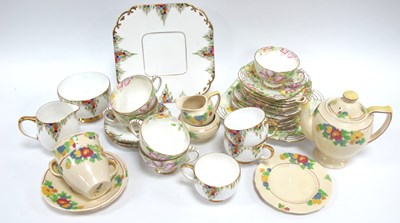 Lot 1156 - Paragon China Glaze Tea Ware Circa 1930s of...