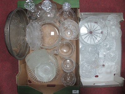 Lot 1049 - Pair of Whisky Decanters, one other, cut glass...