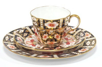 Lot 1202 - Royal Crown Derby Imari Pattern Trio (2451)...