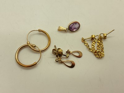 Lot 88 - A Small Collection of Earrings, to include a...