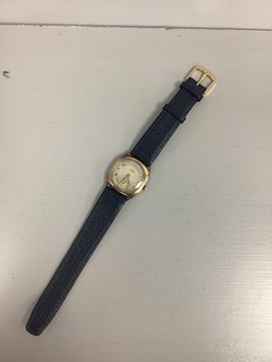 Lot 241 - Avia; Vintage 9ct Gold Cased Wristwatch,...