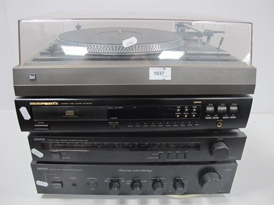 Lot 1037 - Denon Tuner TU-717, Amp FTZ 23/620S. Marantz...