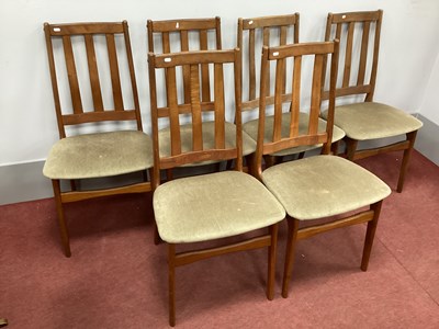 Lot 1524 - Schionning & Elgaards, set of six teak rail...