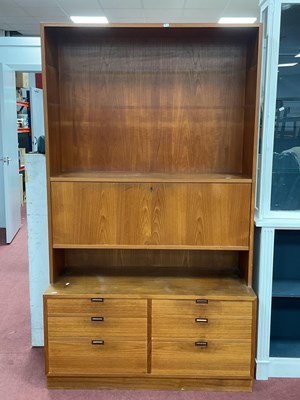 Lot 1481 - Danish Teak Lounge Unit, circa 1970s with open...