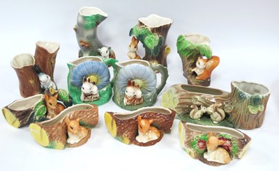 Lot 1282 - Hornsea Pottery, "Bunnykins" jugs etc:- One Tray.