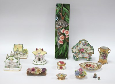 Lot 1211 - Coalport Wall Posy, (dam), Adderly, Doulton,...