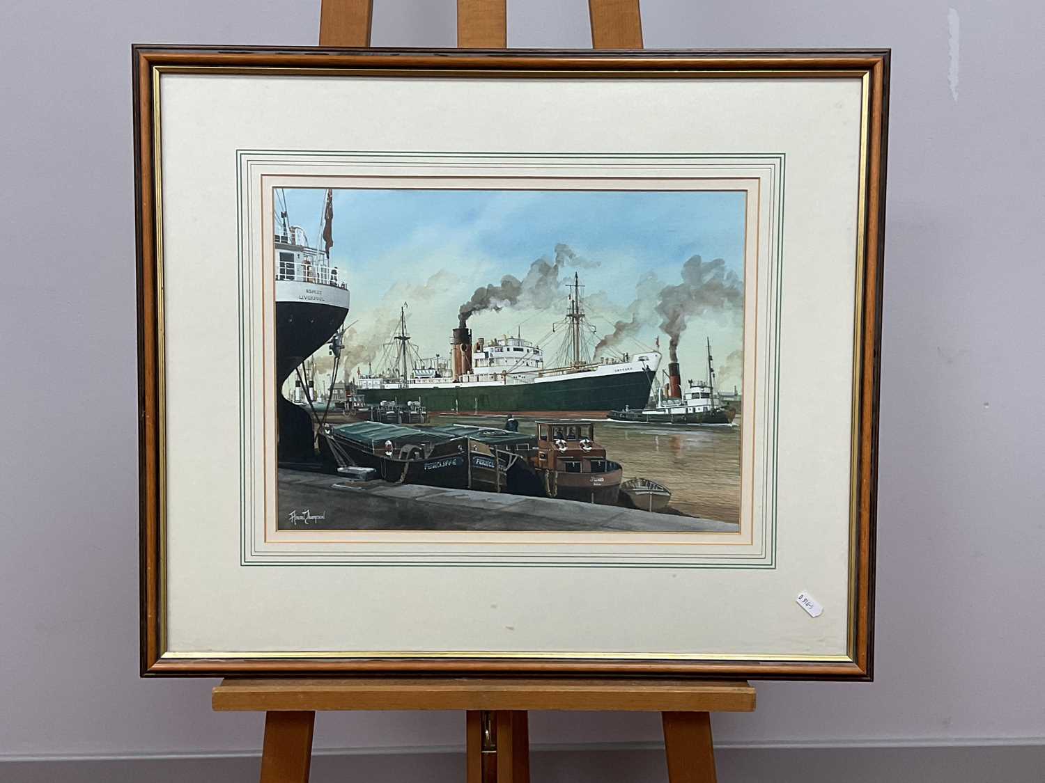 Lot 1218 - ADRIAN THOMPSON (b.1960) *ARR 
Harbour Scene...