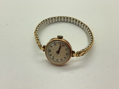 Lot 232 - A 9ct Gold Cased Ladies Wristwatch, the...