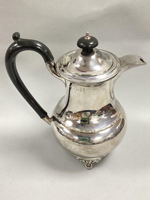 Lot 18 - A Hallmarked Silver Coffee Pot, A.L.D,...