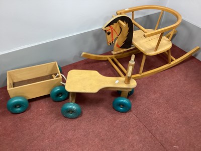 Lot 1488 - Galt Toys Child's Tractor and Rocking Horse (2).