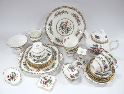 Lot 1187 - Coalport Ming Rose Tea-Service:- One Tray.