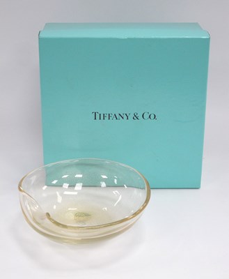 Lot 1002 - A Tiffany Murano Glass Thumb Press Bowl by...