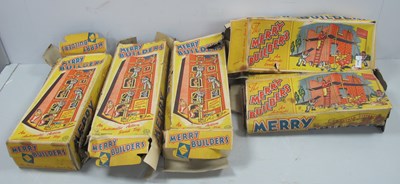 Lot 1128 - Codeg Tin Plate Merry Builders Toy, in...