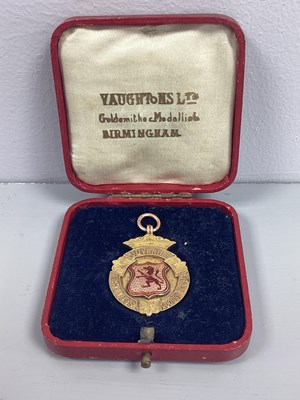 Lot 237 - A 9ct Gold Medallion Fob, "SCOTTISH JUVENILE F'...