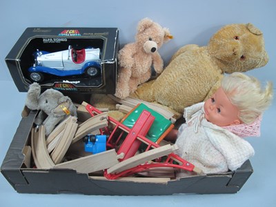 Lot 1050 - Burago Alfa Romeo, gold plush teddy, Palitoy...