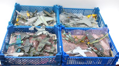 Lot 1379 - Painted Plastic Model Planes:- Four Trays