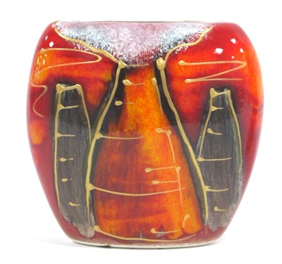 Lot 1149 - An Anita Harris 'Potteries Past' Purse Vase,...