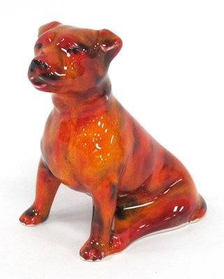 Lot 1270 - An Anita Harris Brindle Staffy Dog Figure,...