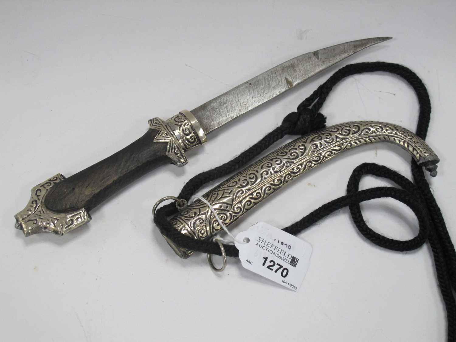 Lot 1270 - Middle Eastern Ceremonial Dagger with Wooden...