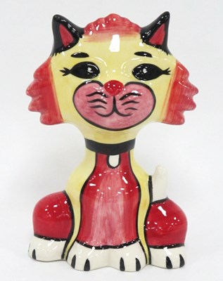 Lot 1271 - Lorna Bailey - Sheba the Cat, 13cm high.