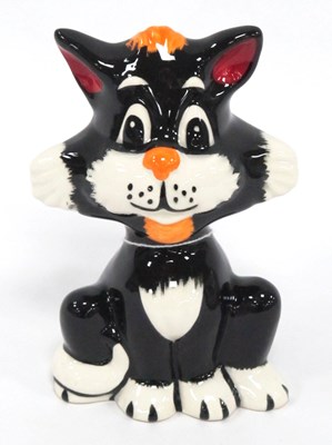 Lot 1253 - Lorna Bailey - Inky the Cat, 12.5cm high.