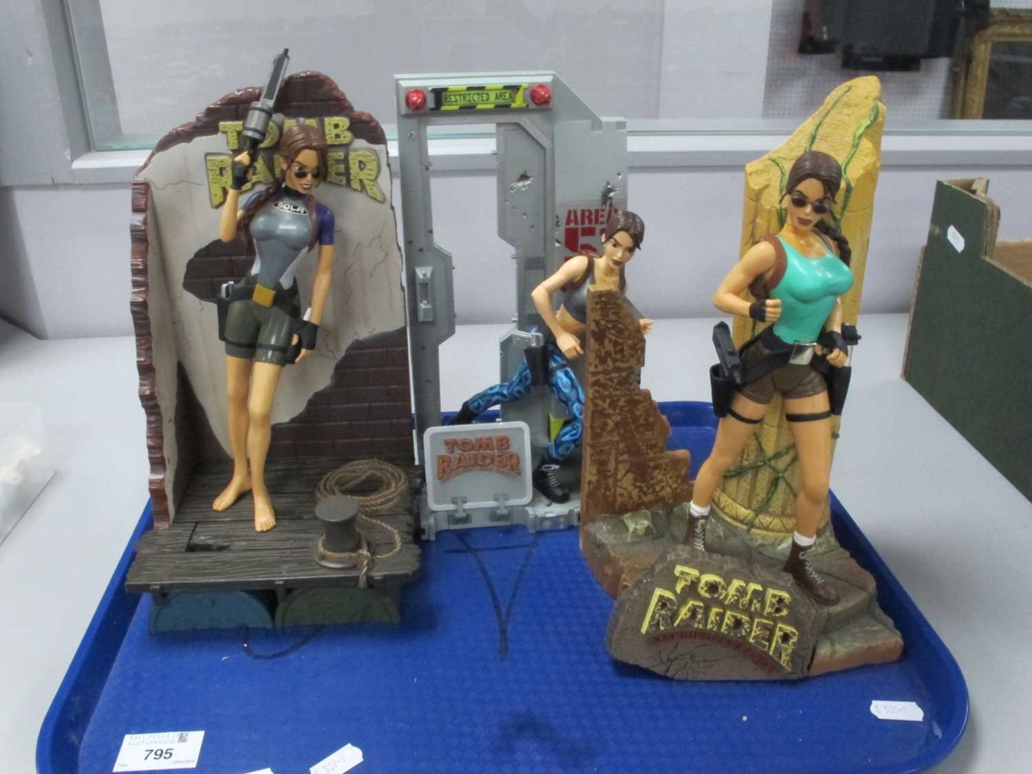Lot 795 - Three Plastic 'Diorama' Lara Croft Tomb Raider...